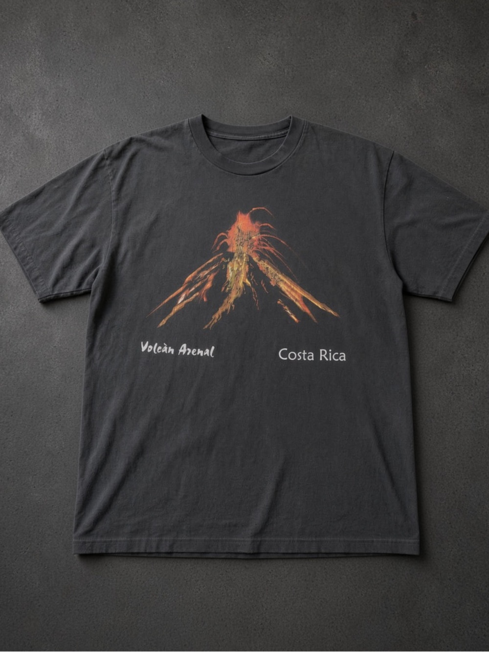 Gildan Black Costa Rica Volcán Arenal Graphic Tee